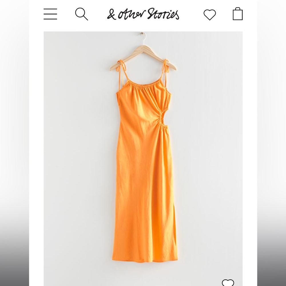 & Other Stories Strappy Cut-Out Midi Dress